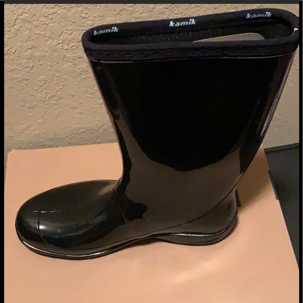 Kamik Black Rain Boots 9